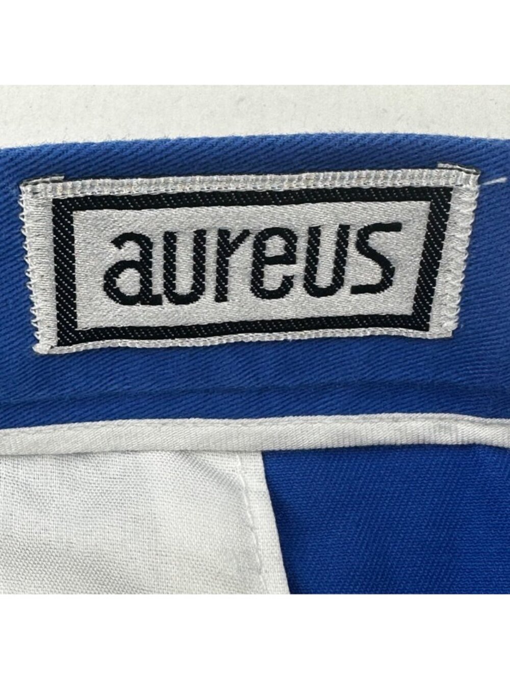 Aureus Men's Sz 36 Pant Pleated Raw Hem Needs To Be Tailored Blue New With Tags - Picture 5 of 16